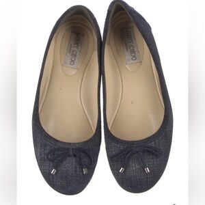 Jimmy Choo Denim Blue Flats